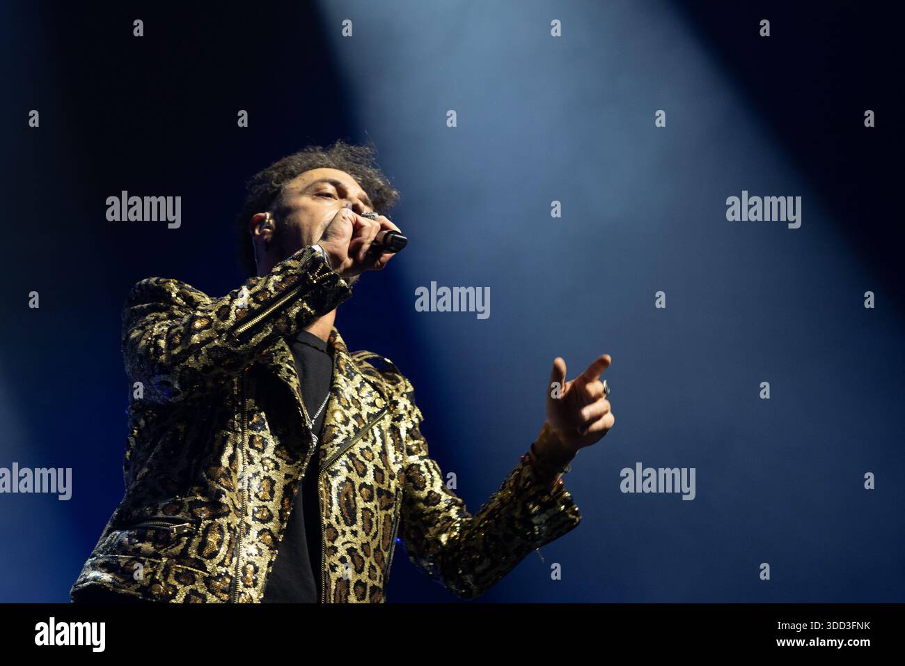 Gabriele Di Rosa The singer Gabriel de la Rosa of the band Shinova performs during the ...