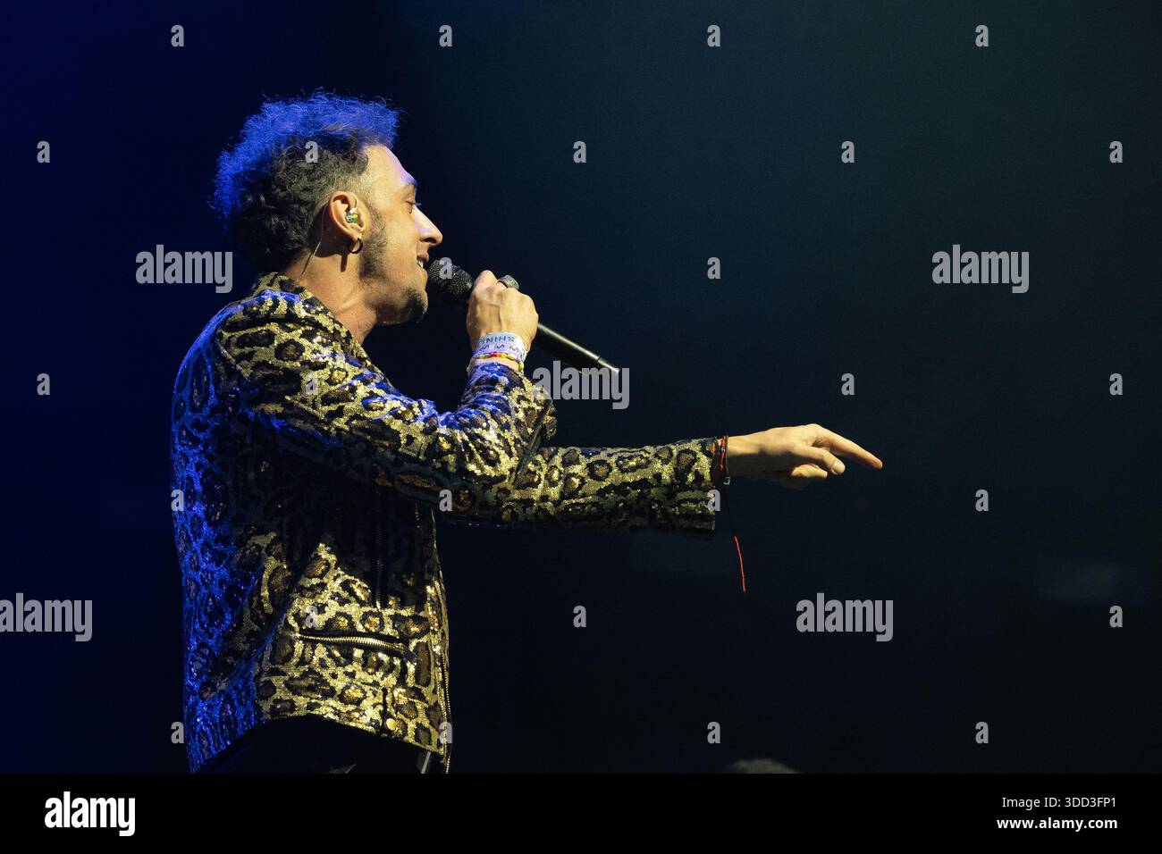 Gabriele Di Rosa The singer Gabriel de la Rosa of the band Shinova performs during the ...