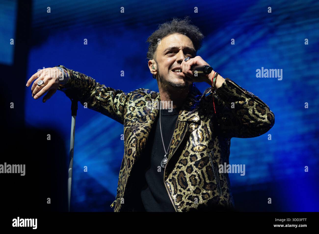 Gabriele Di Rosa The singer Gabriel de la Rosa of the band Shinova performs during the ...
