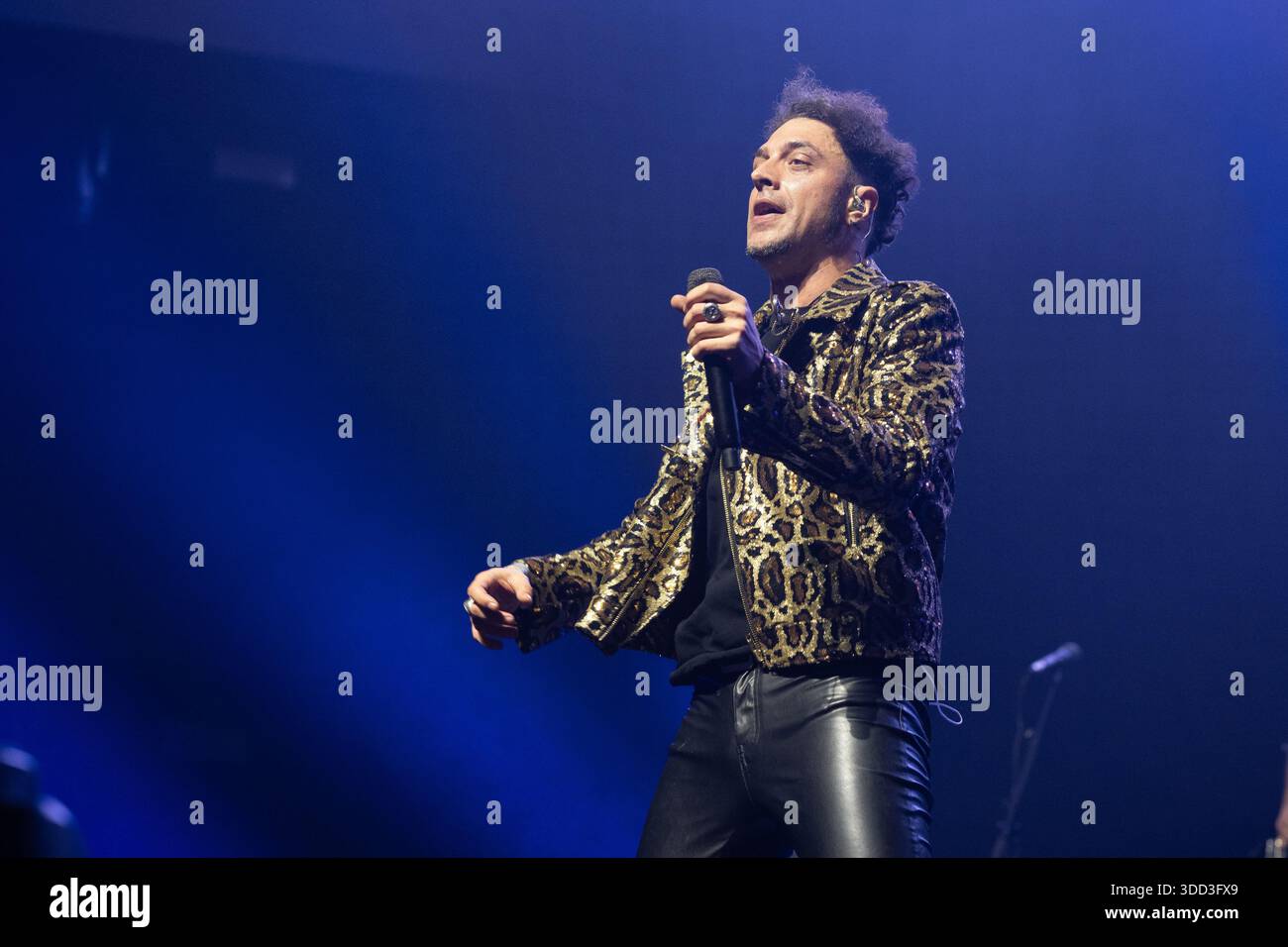 Gabriele Di Rosa The singer Gabriel de la Rosa of the band Shinova performs during the ...
