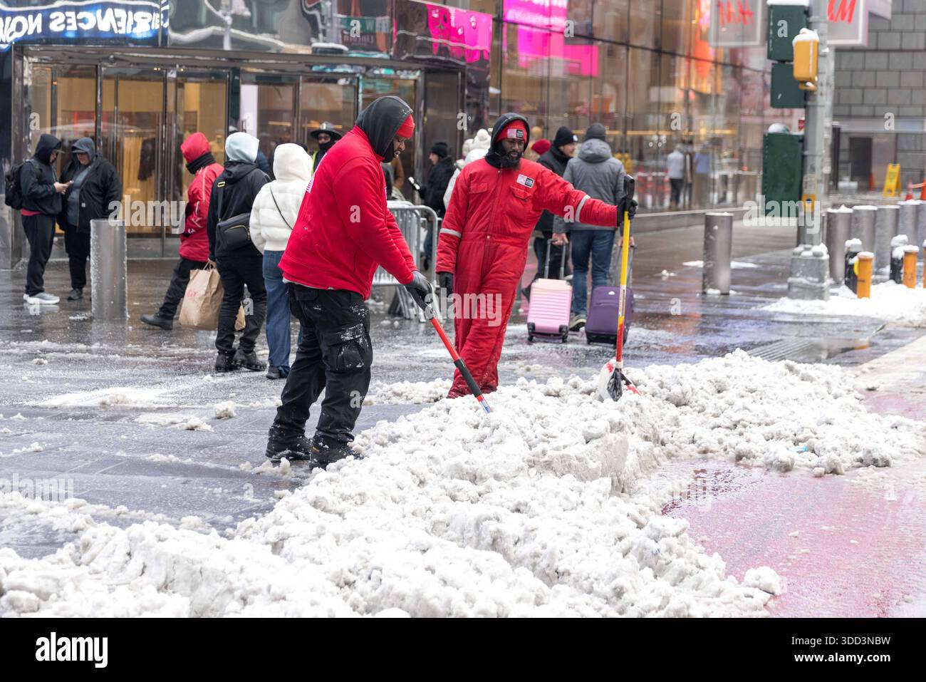 Snowstorm in New York A snowstorm hits New York City the photo shows ...