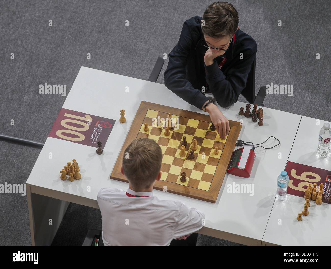 Competitors at their tables during the 2025 World Rapid and Blitz Chess ...