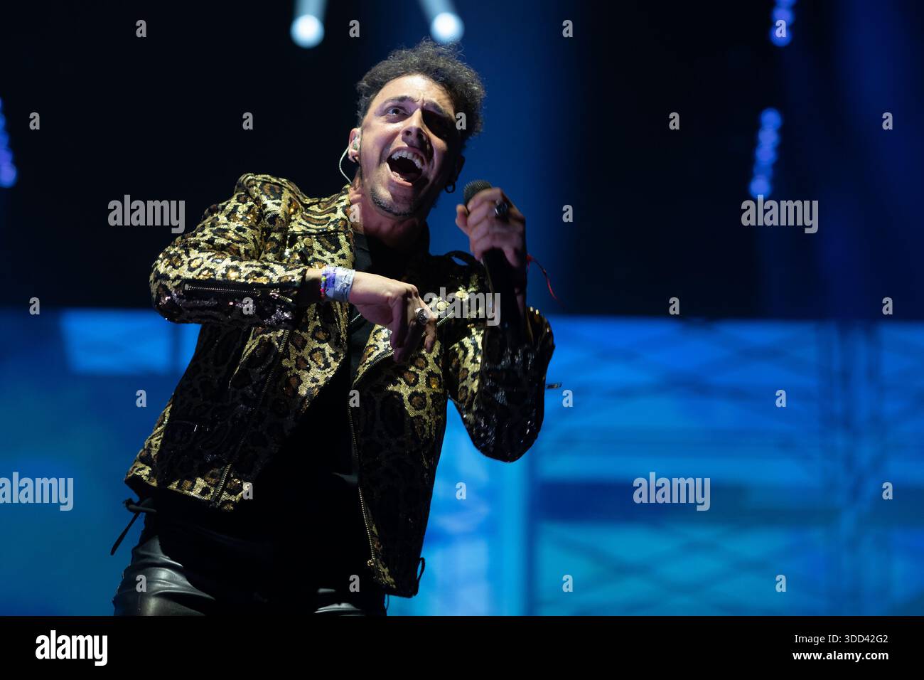 Gabriele Di Rosa Singer Gabriel de la Rosa, of the band Shinova performs during the ...