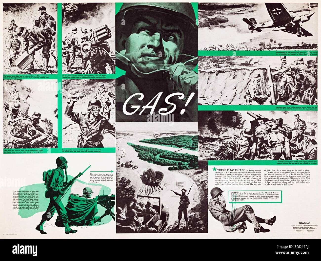 World war gas mask warning hi-res stock photography and images - Alamy
