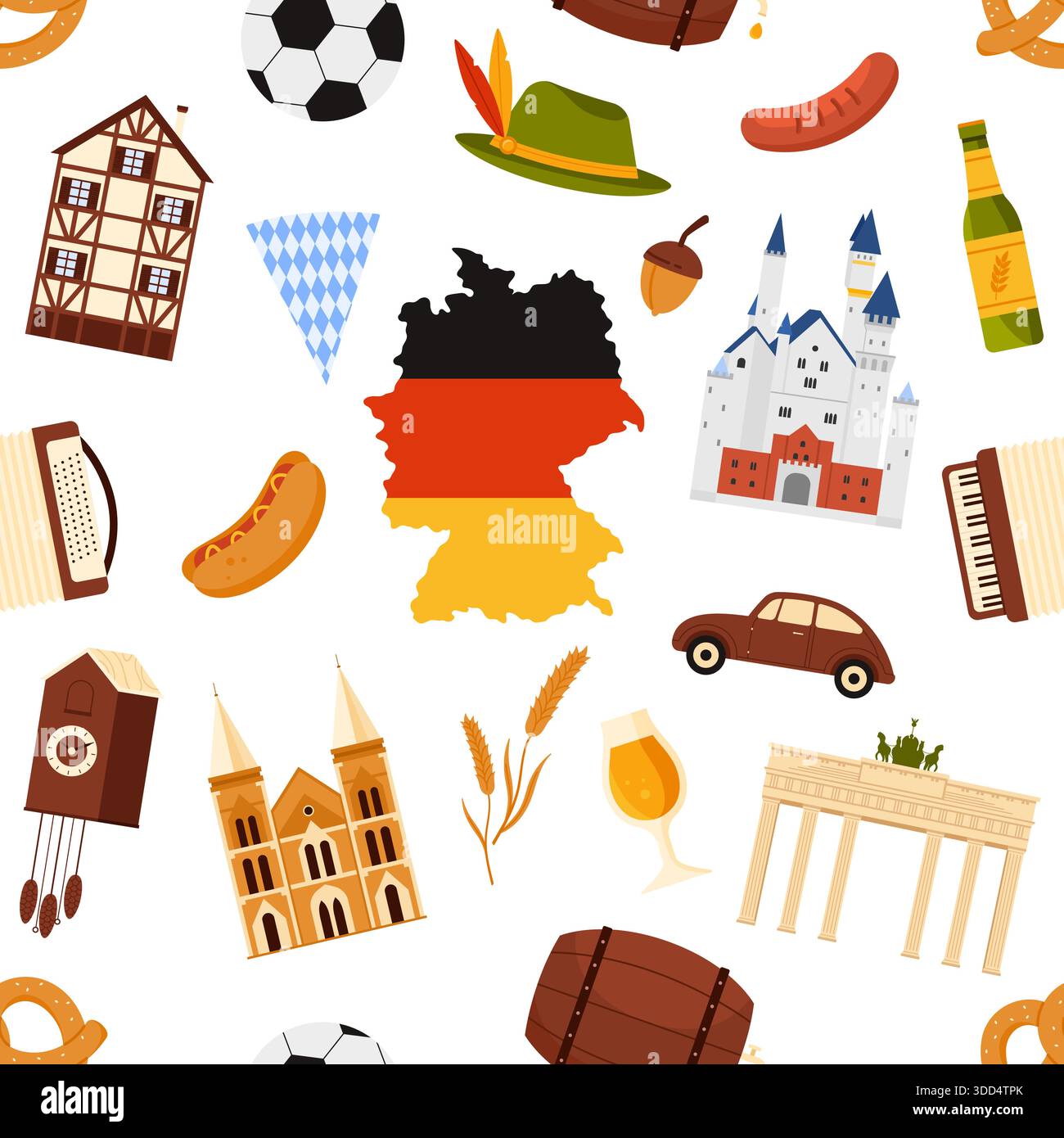 German flag at vintage car Stock Vector Images - Alamy