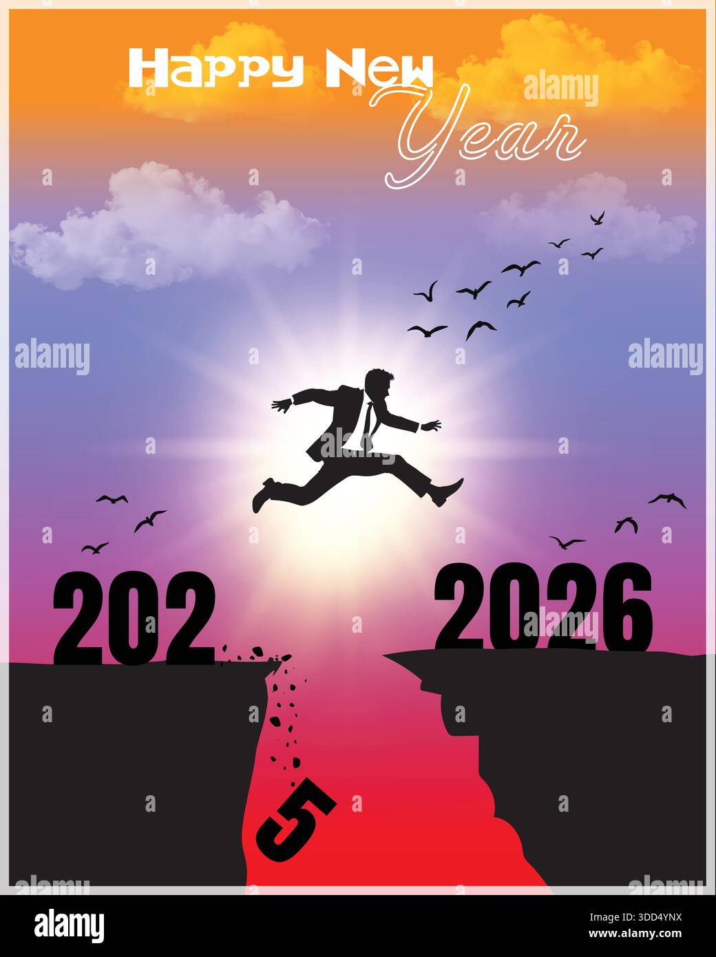 Leap new year 2026 Stock Vector Images - Alamy