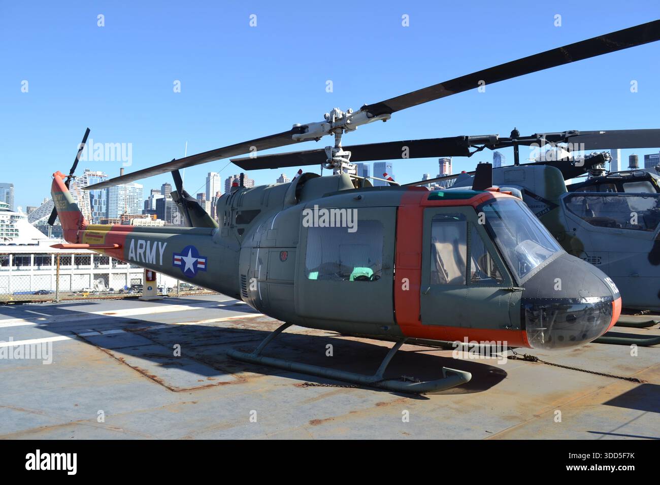 Bell UH-1A 'Huey' utility helicopter of the US Army; displayed on the ...