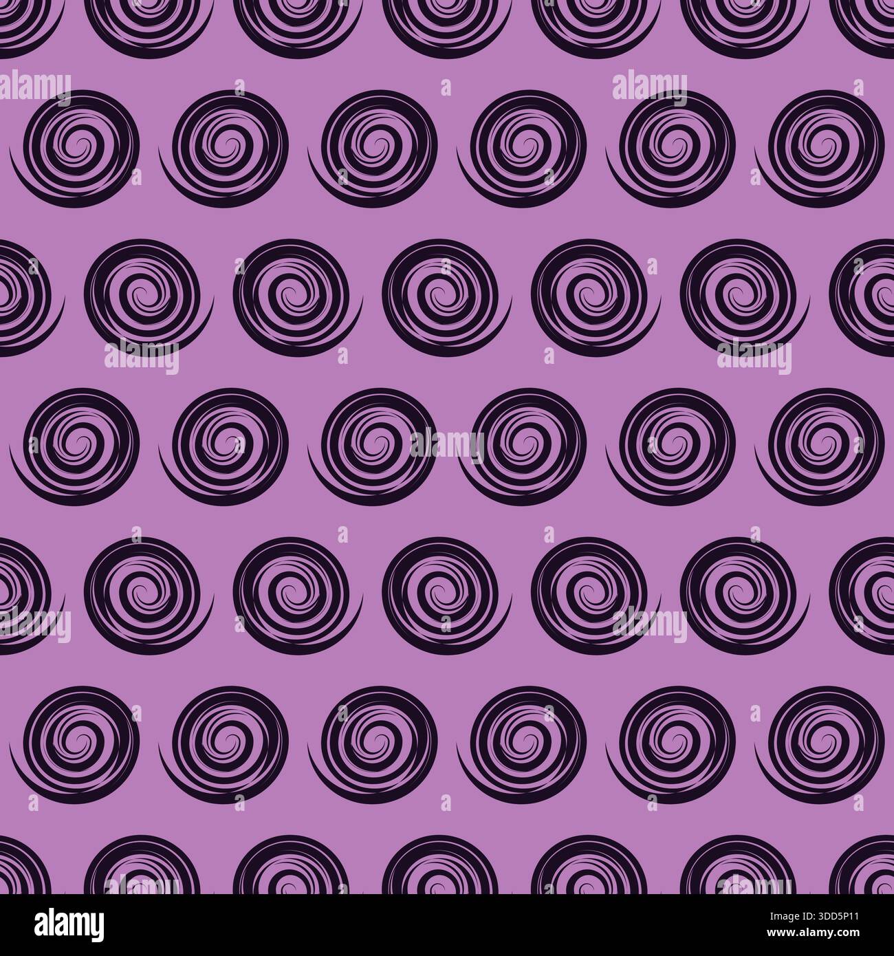 Abstract Grunge Spiral Seamless Pattern Design Stock Vector