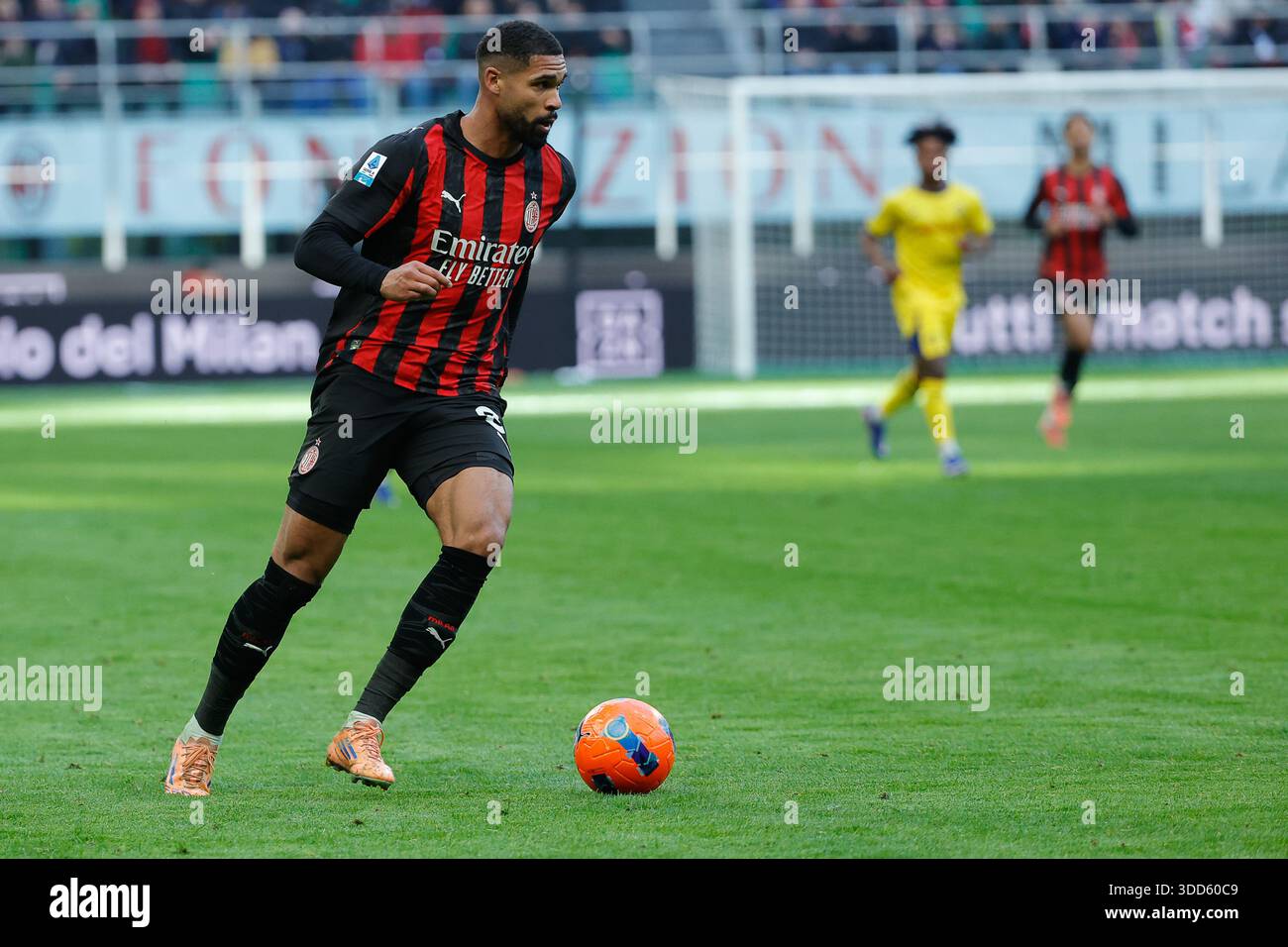 Ruben Loftus-Cheek of AC Milan seen in action during the Italian Serie ...