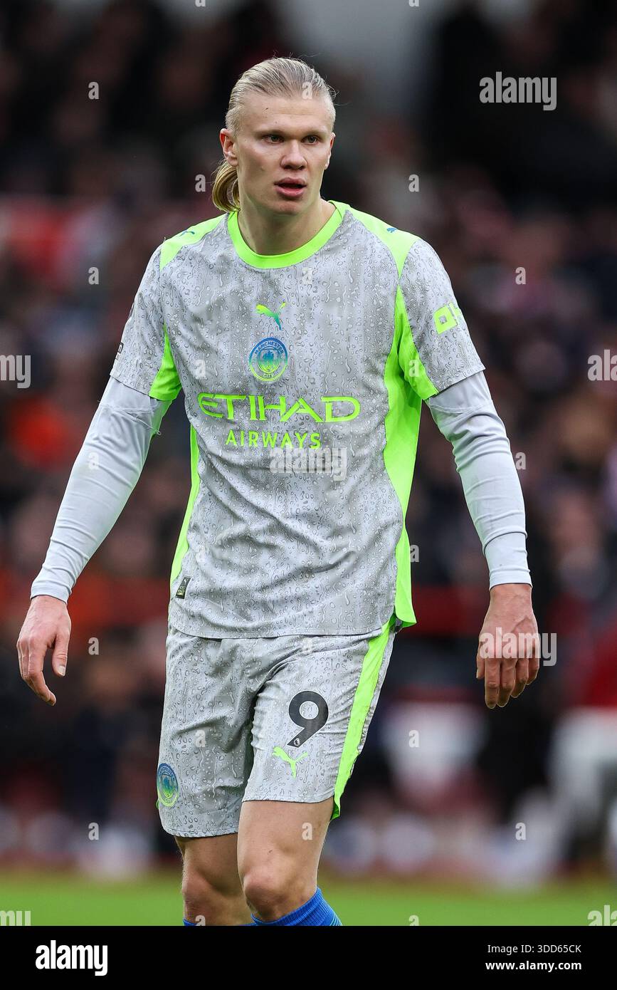Manchester City's Erling Haaland during the Premier League match