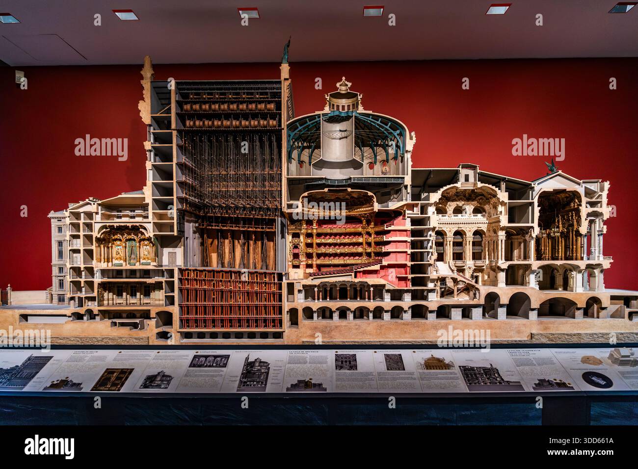 Scale model of the Palais Garnier, the Paris Opera designed by