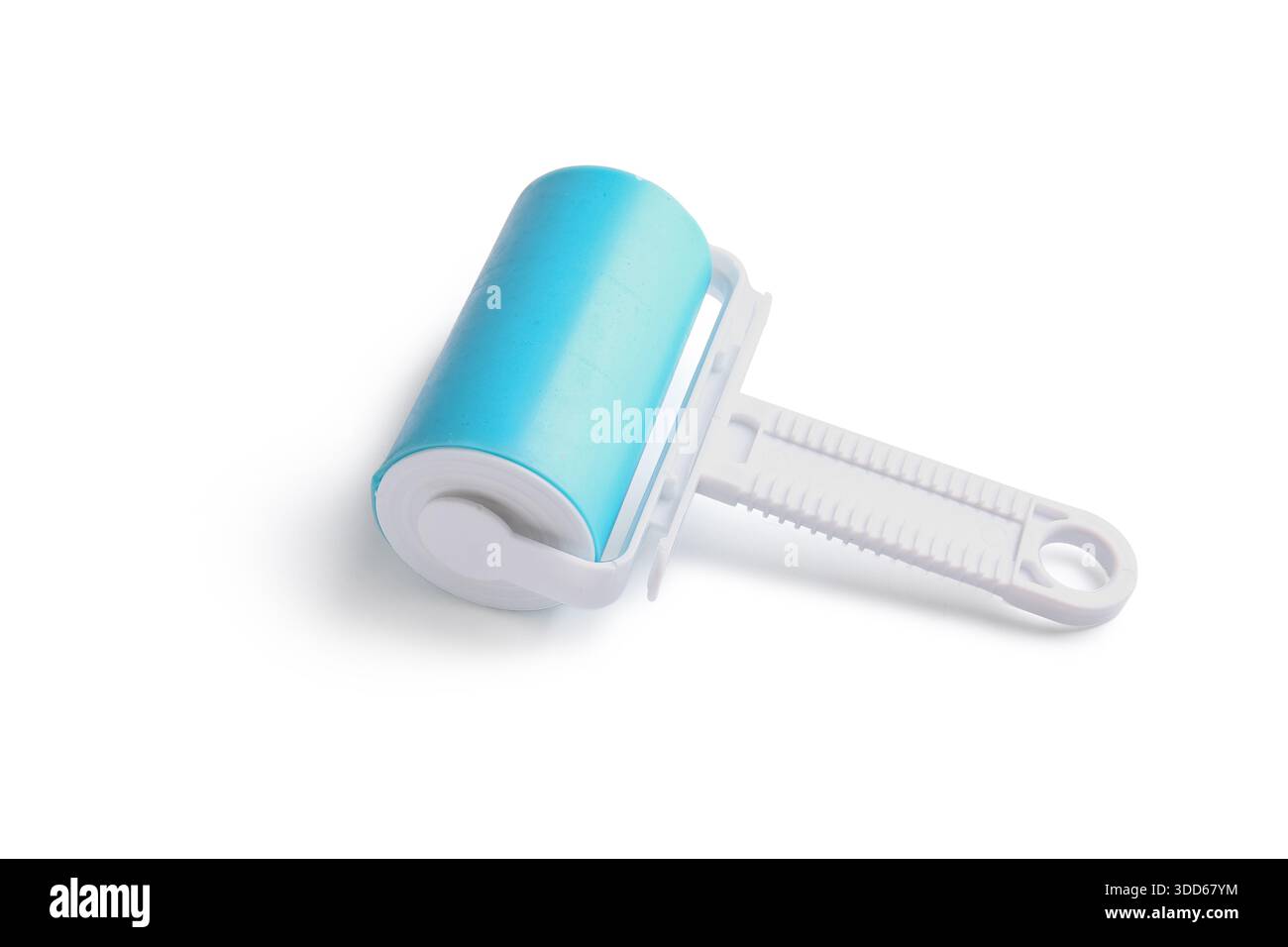 Lint roller on white background Stock Photo