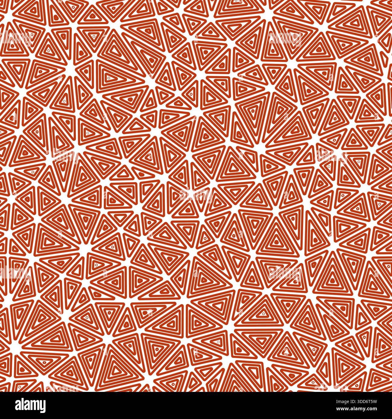 Abstract background with geometric mosaic shapes. Compact triangle sizes. Multiple repeated inner triangles. Solid color style. Repeatable pattern. Stock Vector