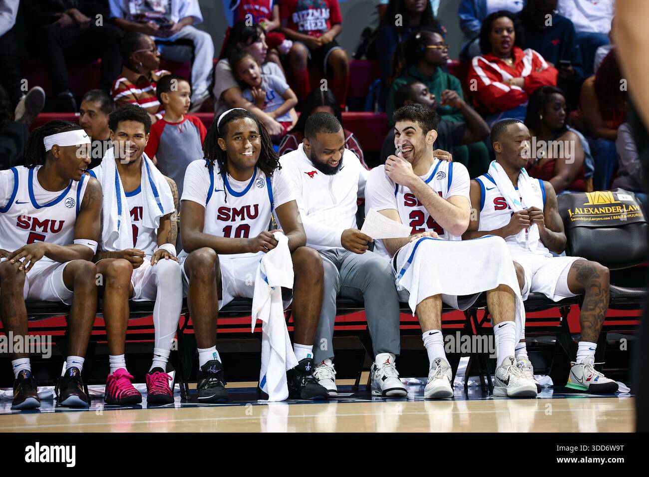 DALLAS, TX - DECEMBER 28: SMU Mustangs players Jaron Pierre Jr. (#5 ...
