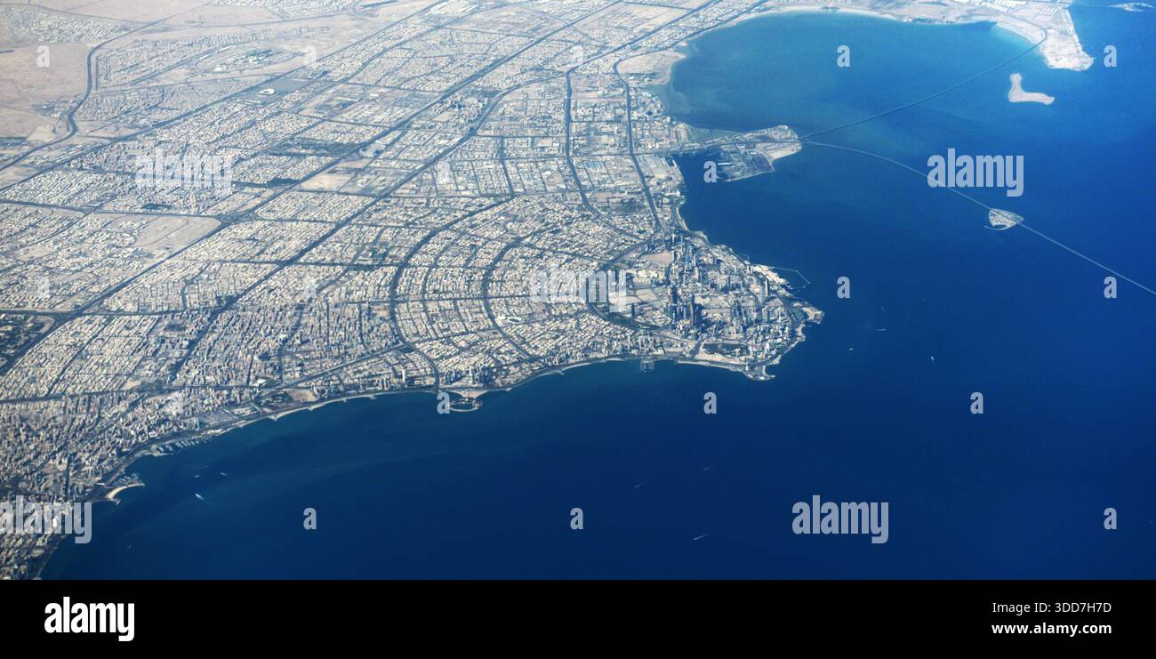Aerial view of Kuwait City, Kuwait Stock Photo - Alamy