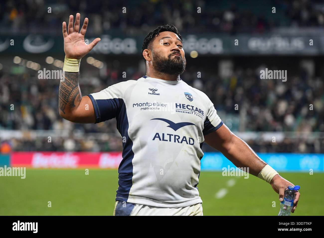 Christopher Tolofua of Montpellier Herault Rugby during the Top 14 ...