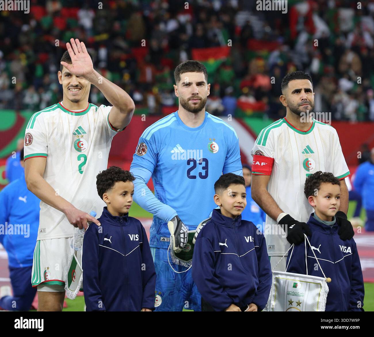 Algerian Goalkeeper Luca Zidane And Algerian Forward Riyad Mahrez algerian-goalkeeper-luca-zidane-and-algerian-forward-riyad-mahrez