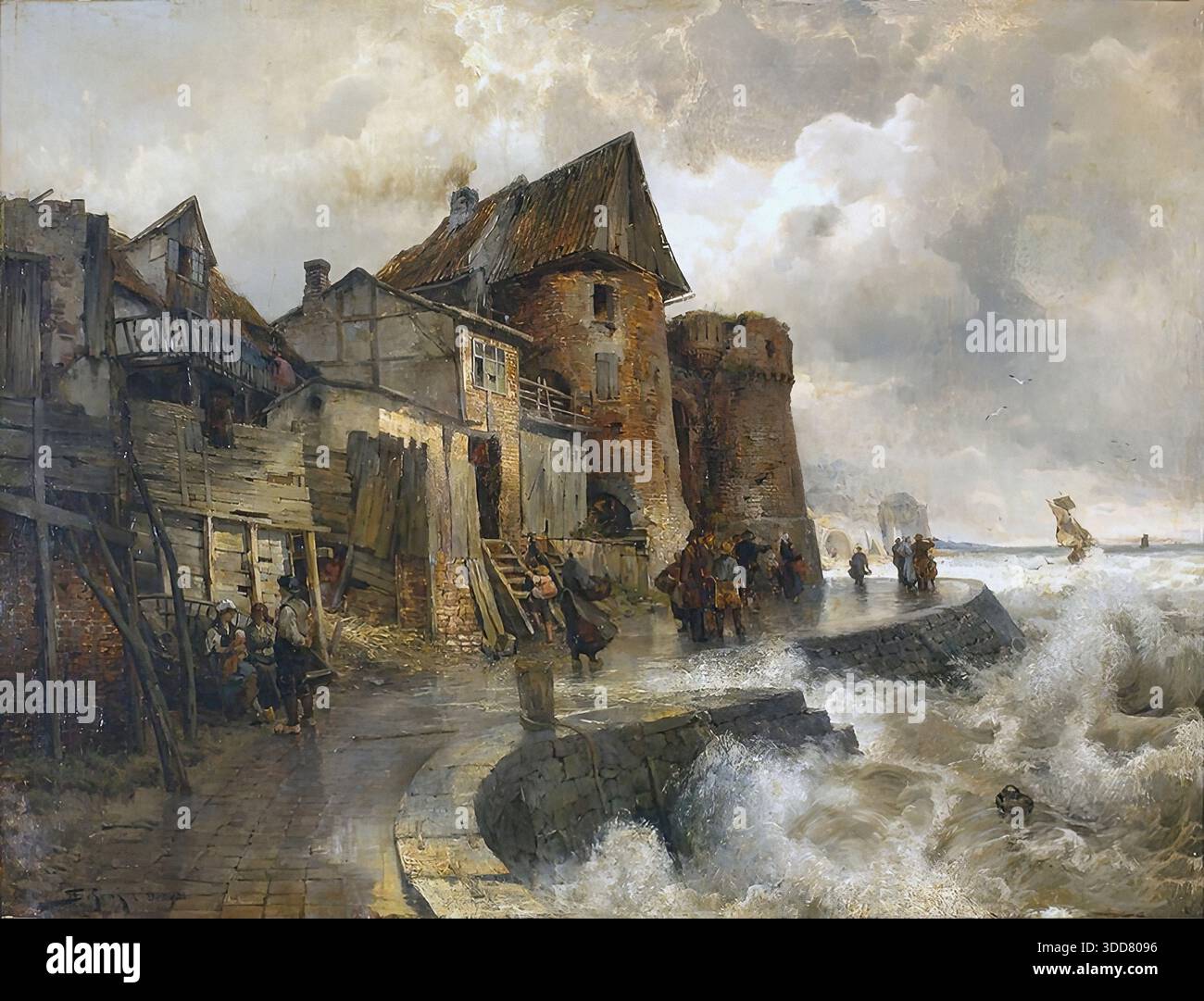 Jacques Matthias Schenker - Nordische Landschaft Stock Photo