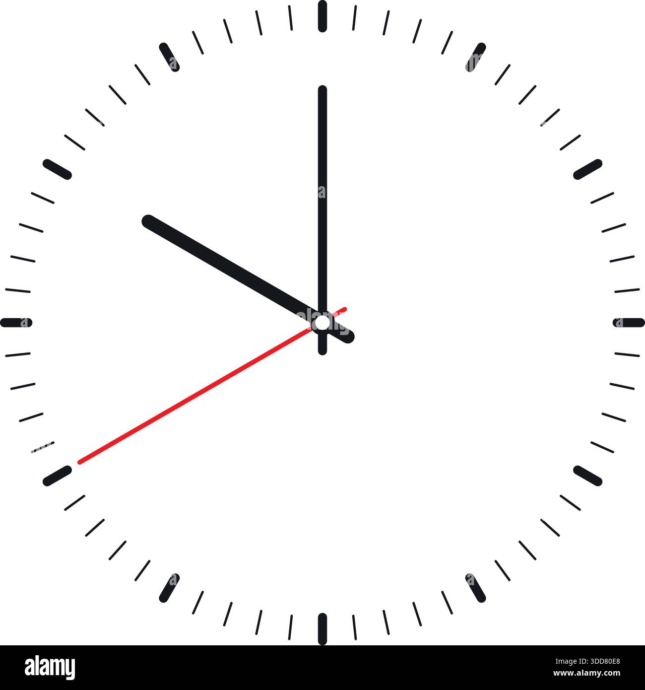 Clock dial watch face vector set. Black clock icon collection with ...