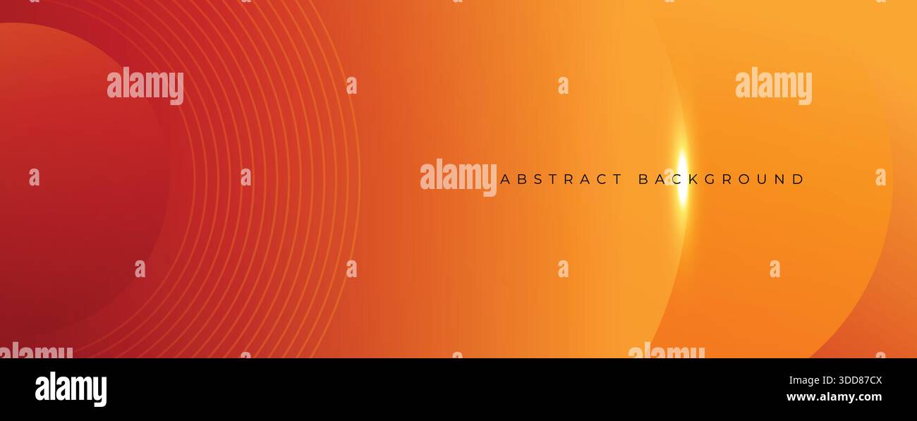 Abstract orange modern background with circle elements. Digital technology concept. vector illustration Stock Vector