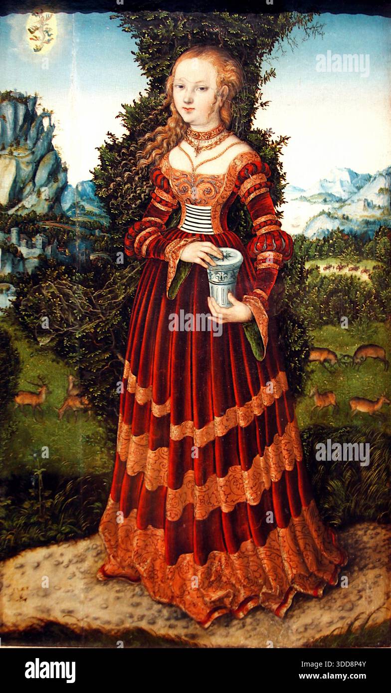 Lucas Cranach the Elder - Saint Mary Magdalene - c1525 - Depicts