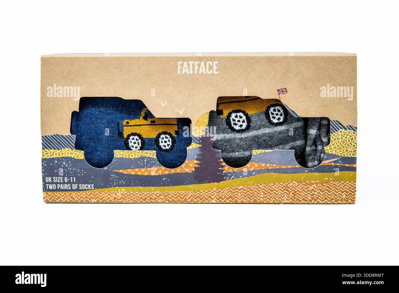 FatFace - 2 Pairs of Off Roader Socks in a Box. Stock Photo