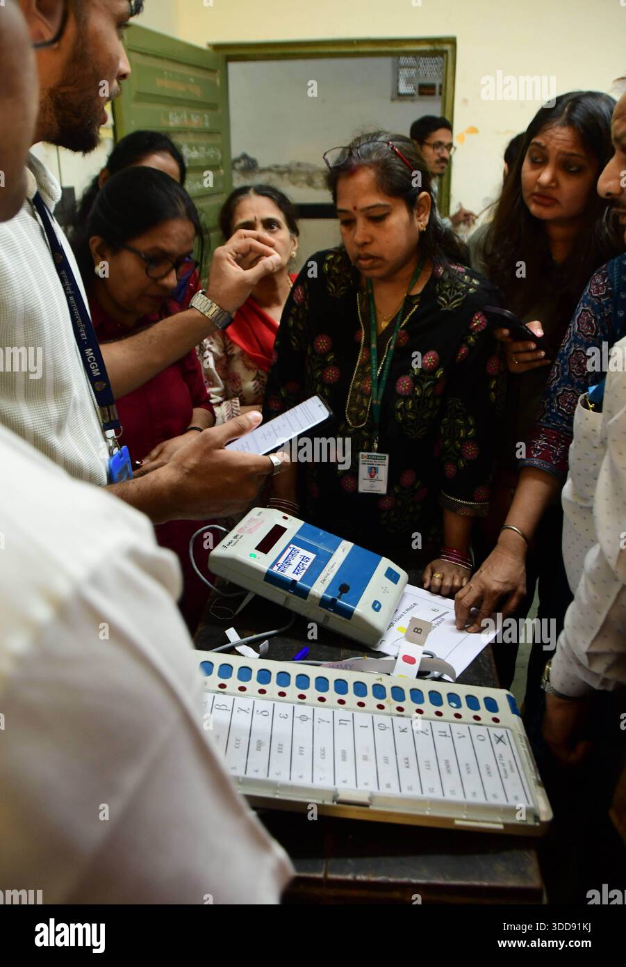 MUMBAI, INDIA - DECEMBER 29: Election officials undergo hands-on ...
