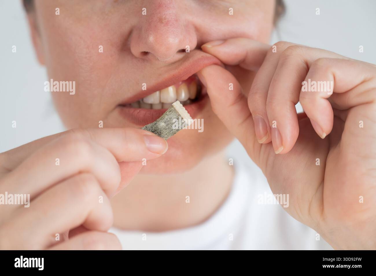 eating chewing tobacco Smokeless use rising in India A woman uses chewing tobacco