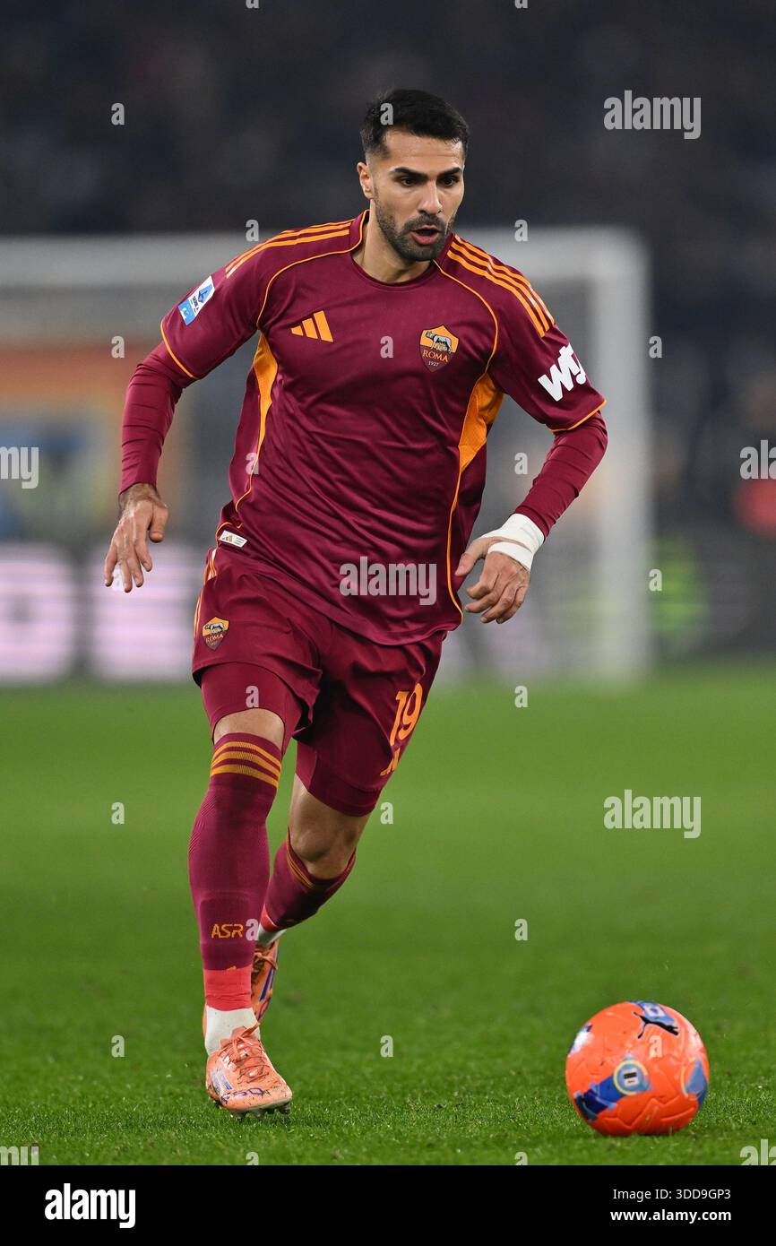 Zeki Celik of A.S. Roma is in action during the 17th day of the Serie A ...