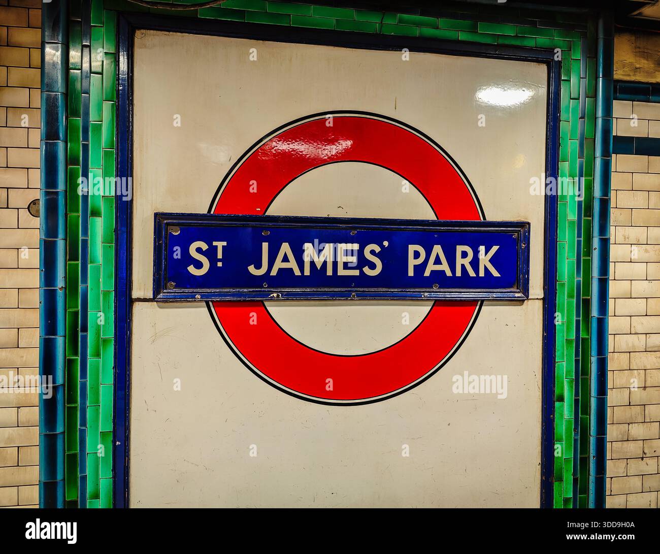 12 29 2025 - London, United Kingdom. London underground sign. Iconic St ...