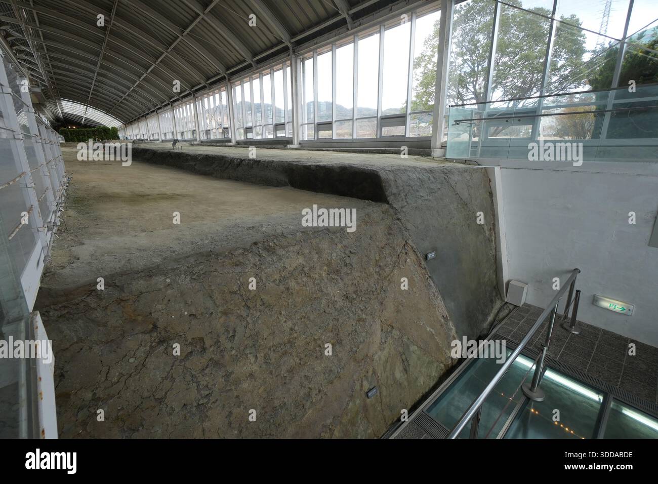 A photo shows the Nojima Fault, created by the Southern Hyogo ...