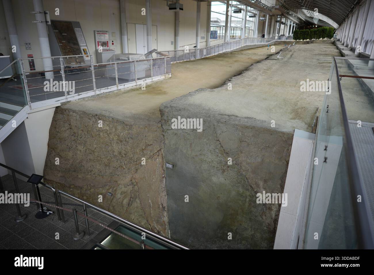 A photo shows the Nojima Fault, created by the Southern Hyogo ...