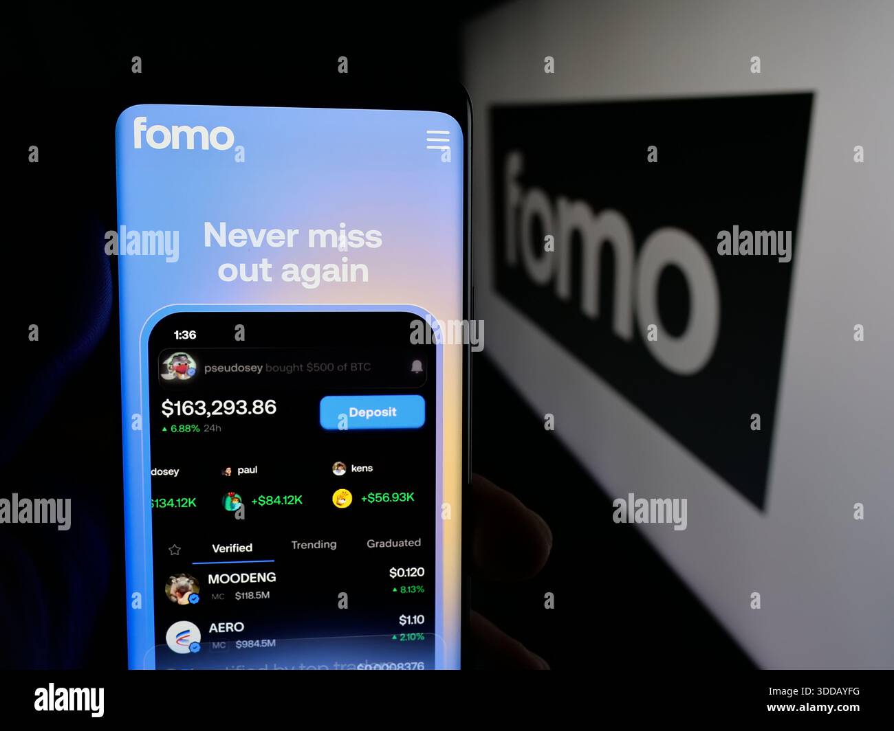 Person holding smartphone with logo of crypto company Foris DAX MT Limited ( Crypto.com) on screen in front of website. Focus on phone display Stock  Photo - Alamy