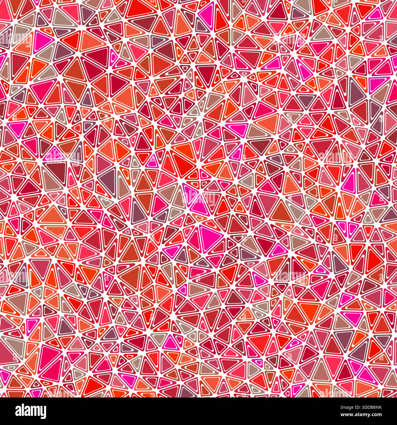 Minimal geometric background. Rounded solid shapes in frames. Small-sized triangles. Multiple color style. Repeatable pattern. Awesome vector tiles. Stock Vector