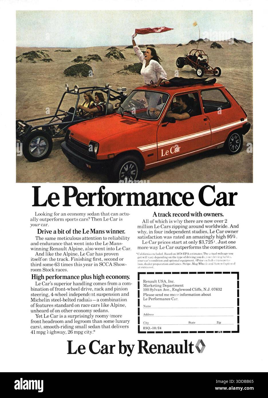 Renault vintage french advertisement hi-res stock photography and