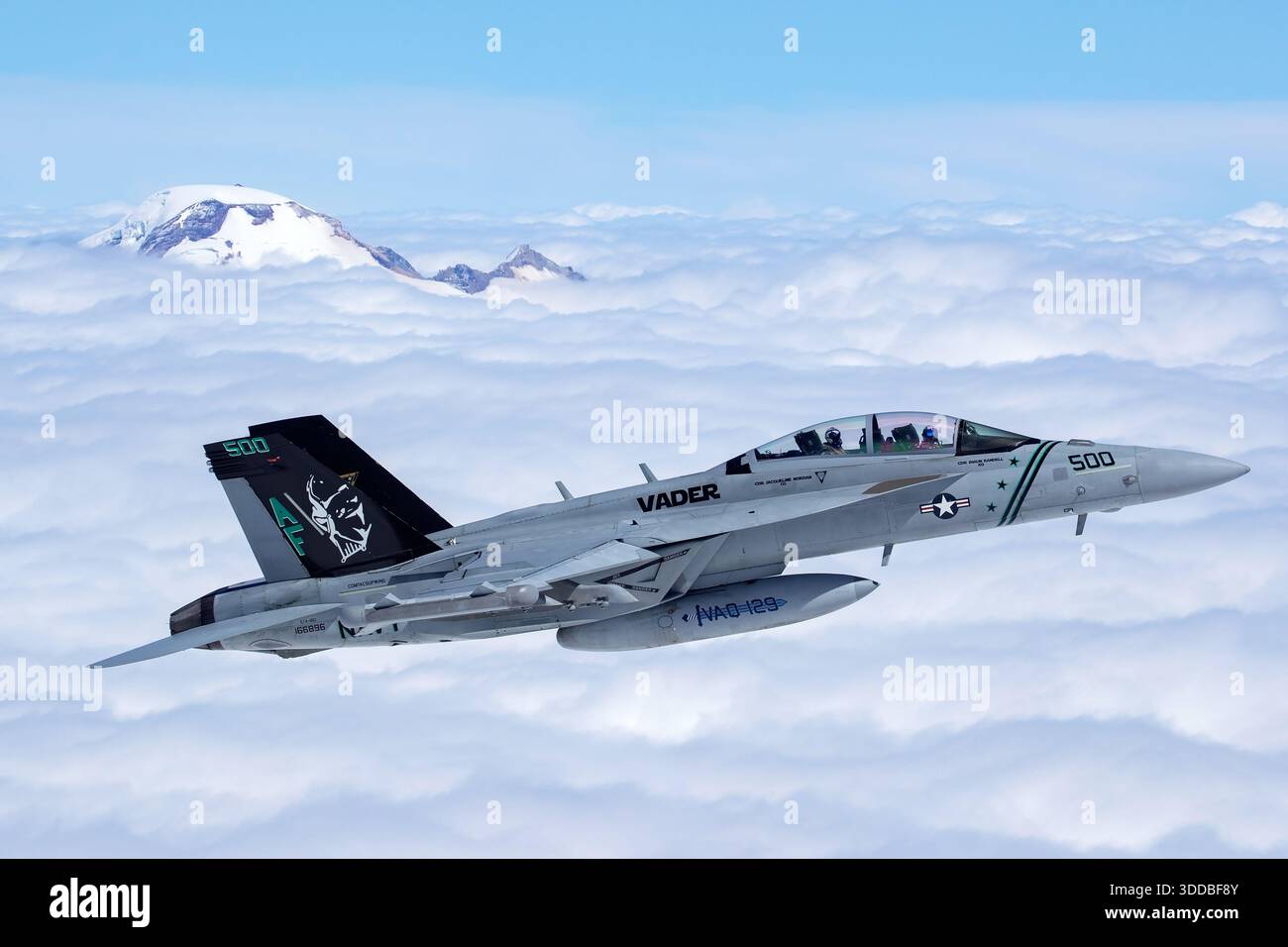 A U.S. Navy Boeing EA-18G Growler, registration 166896, marked