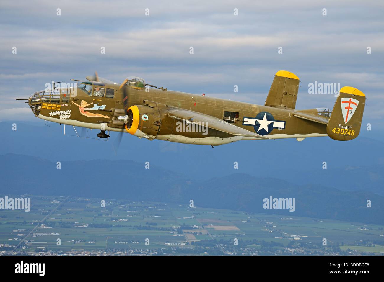 The North American B-25 Mitchell, registration N8195H, also known as ...