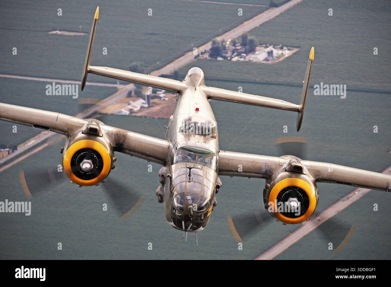 The U.S. Air Force North American B-25 Mitchell, registration N8195H ...
