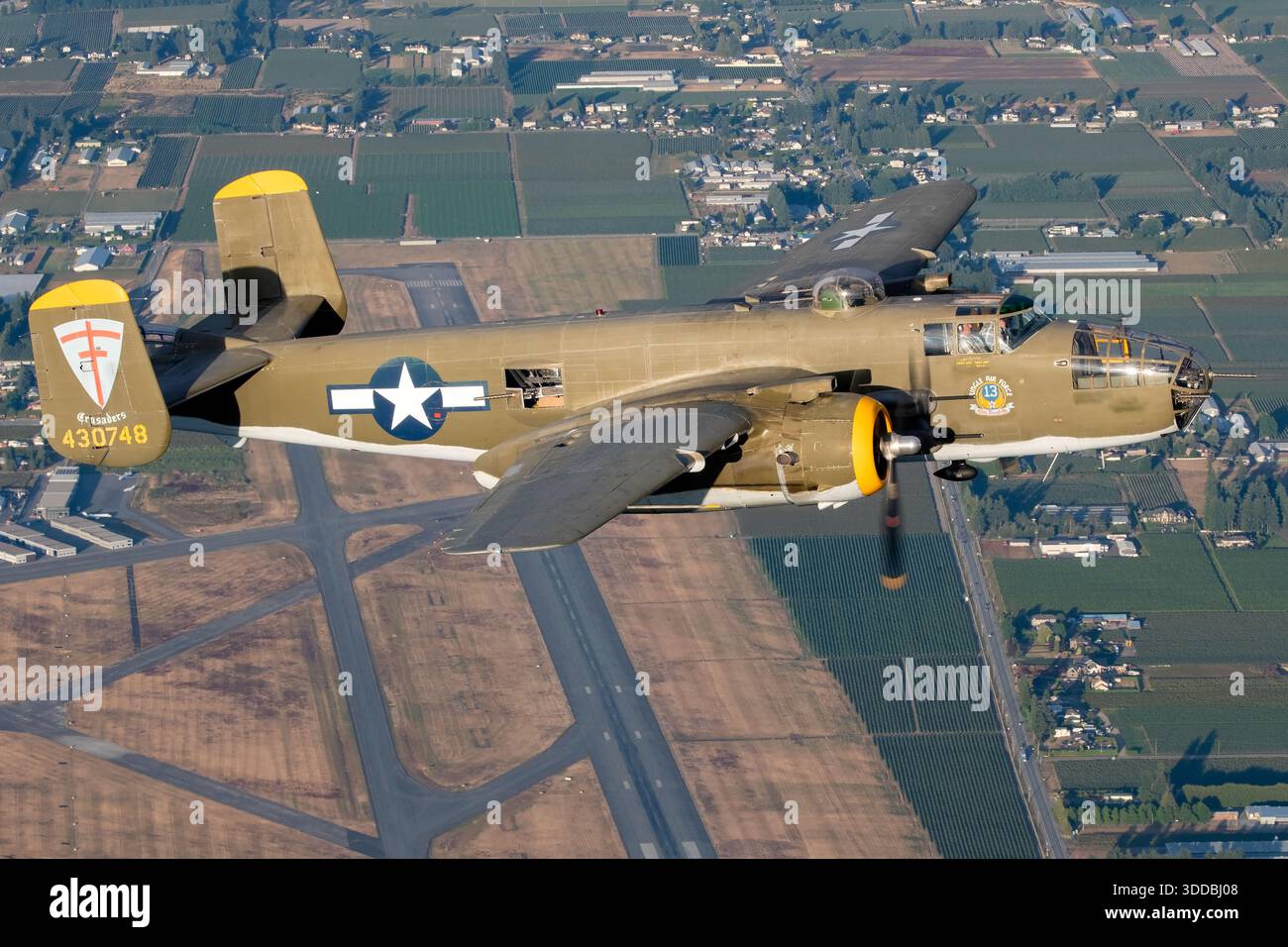 Air-to-air image of the North American B-25 Mitchell in U.S. Air Force ...
