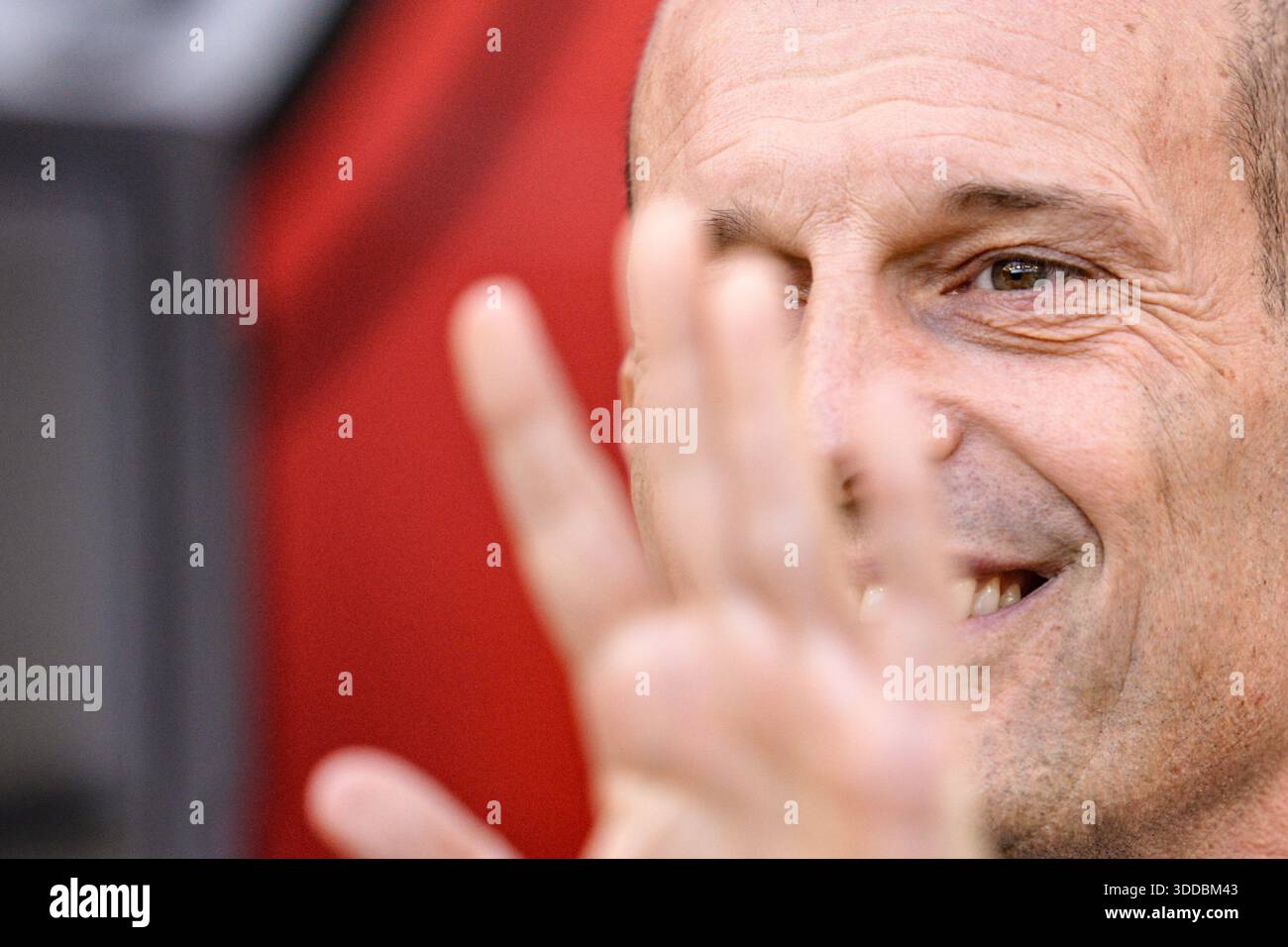 AC MilanÕs head coach Massimiliano Allegri during the Serie A soccer ...