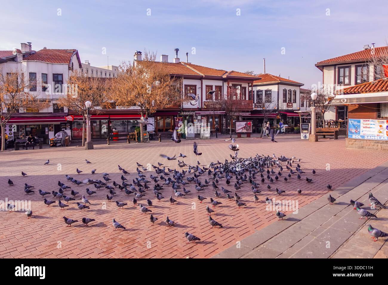 Historical Ottoman houses in Hamamonu, Ankara, Turkey - Stock Image