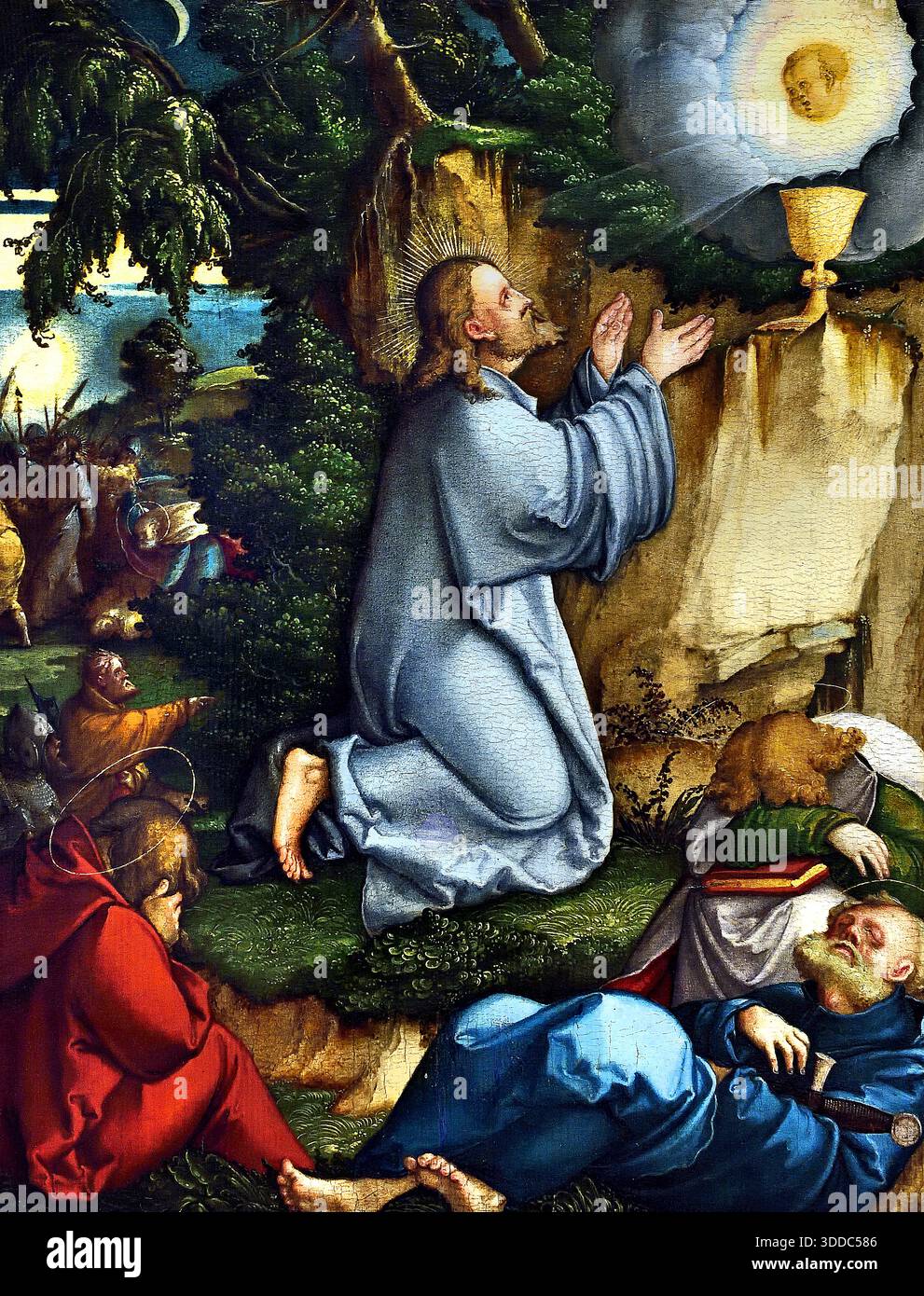 Christus am Ölberg by Meister von Meßkirch - Christ at the Mount of ...