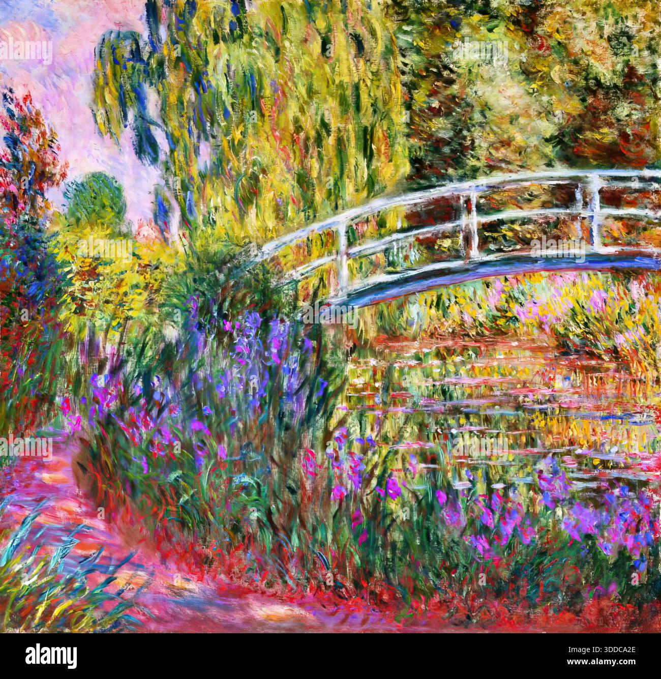 The Japanese Bridge Pond with Water Lilies Claude Monet 1899 oil