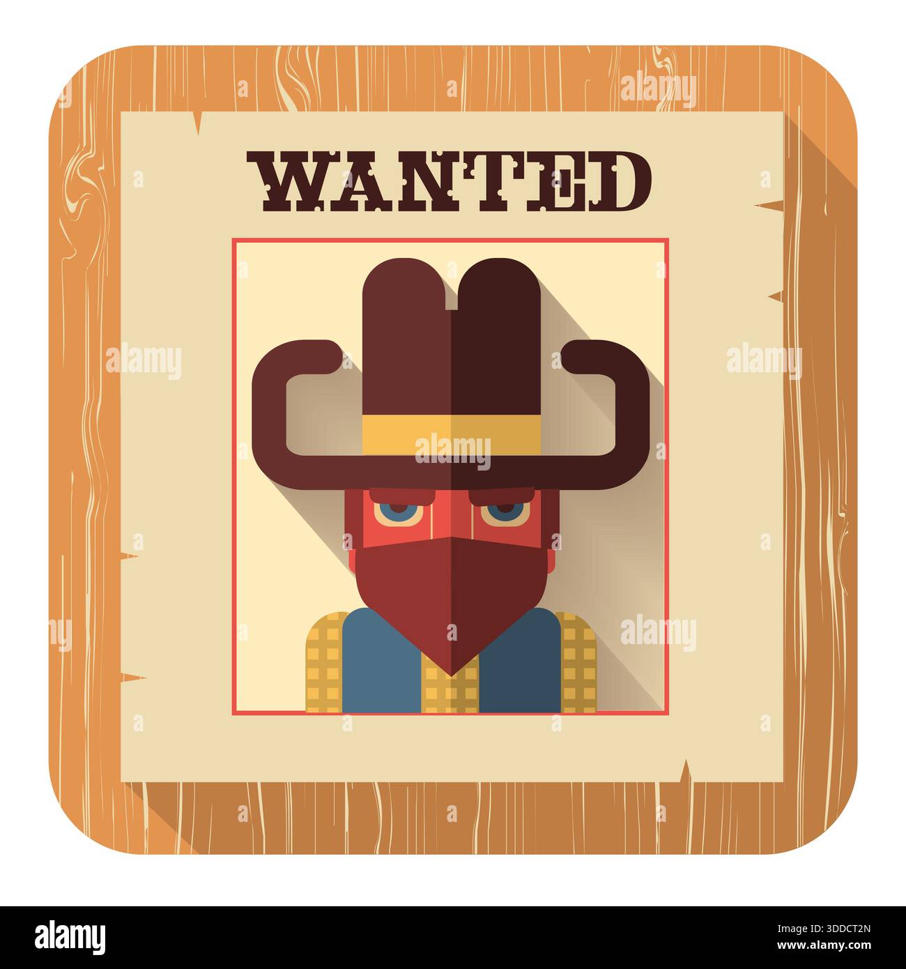 Wanted poster vector western illustration for design. Wild west ...