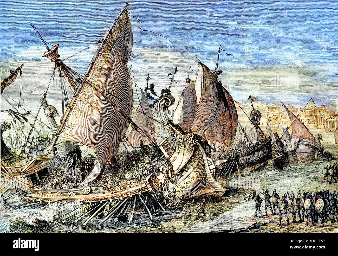 Second Battle of Syracuse, 414 BC Stock Photo - Alamy