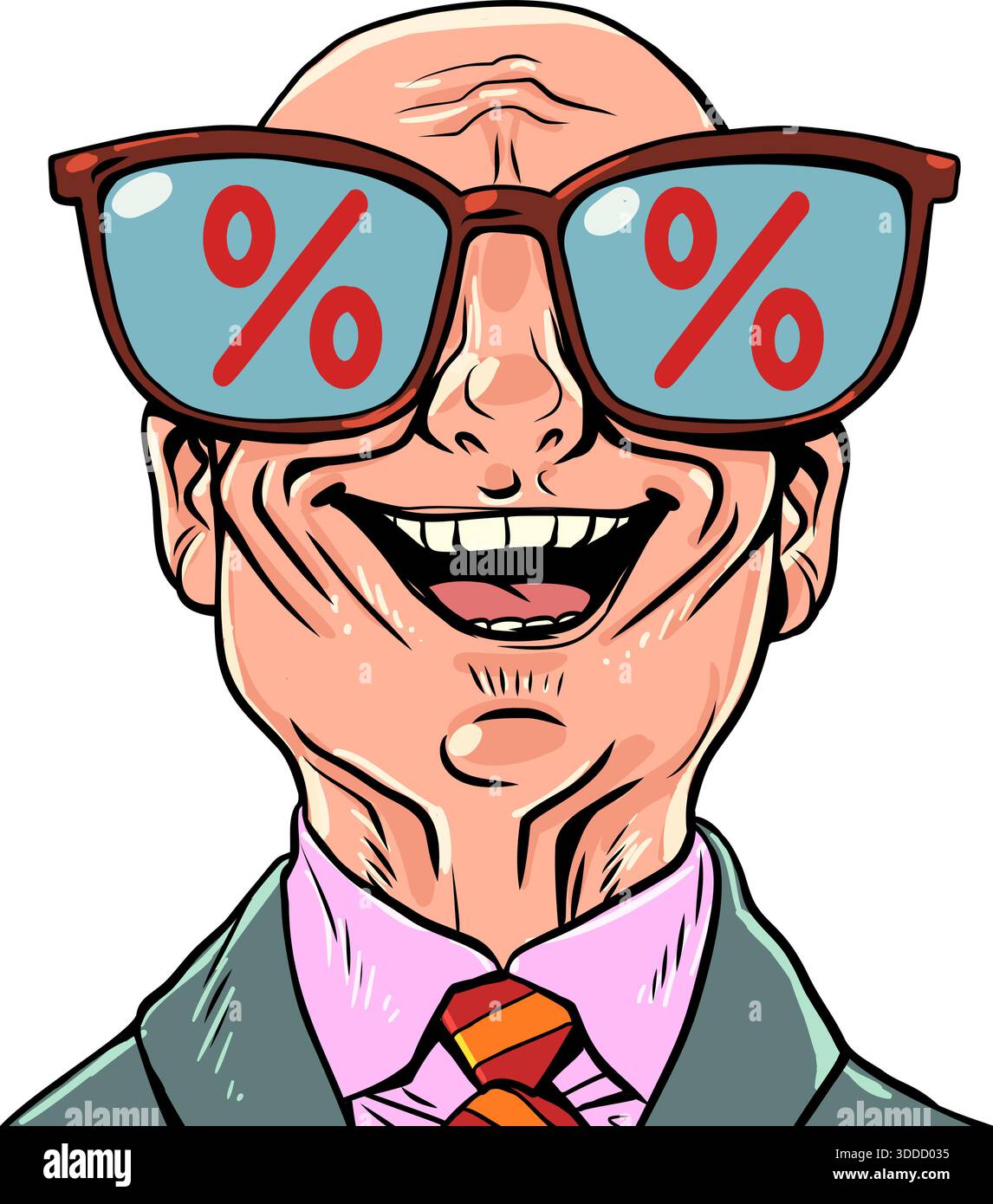 Bald man portrait white Stock Vector Images - Alamy