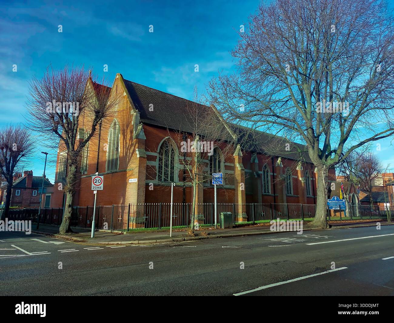The Greek Orthodox Church of St Nicholas and St Xenophon in Leicester, UK - Stock Image