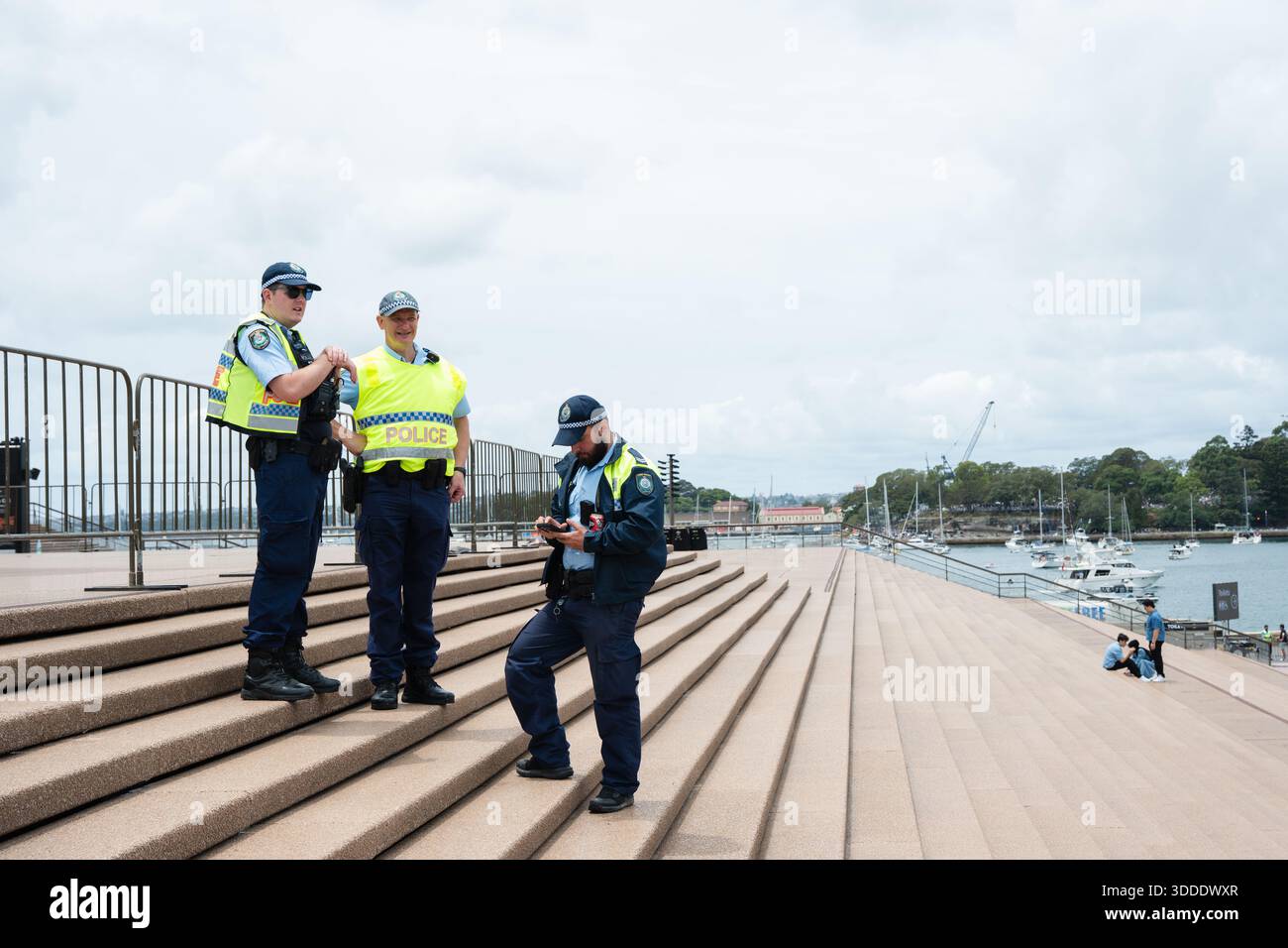 Heavy police presence at the Sydney Opera House and Circular Quay ahead ...
