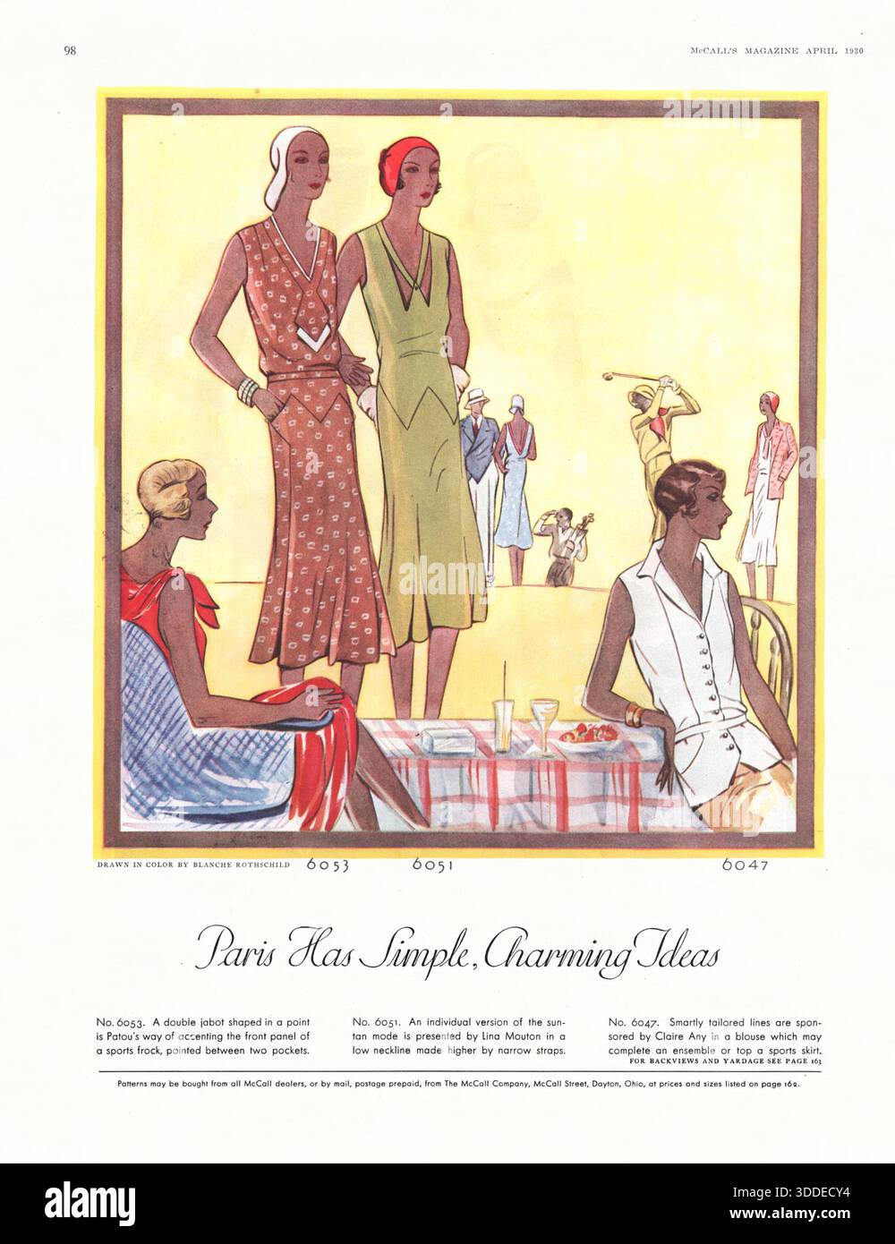 1930 fashion magazine hi-res stock photography and images - Alamy