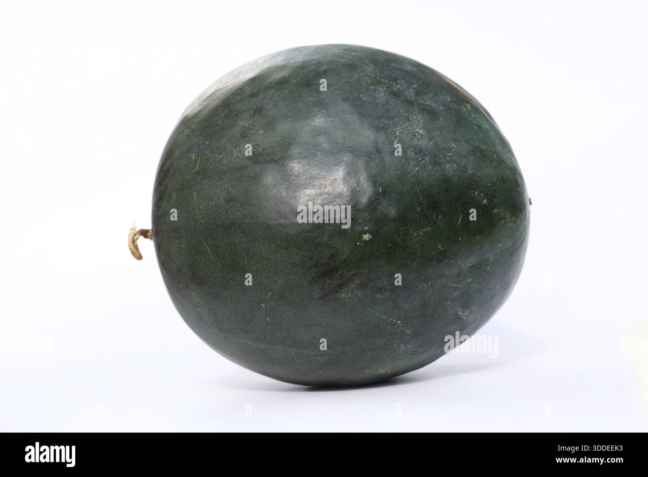 black seedless watermelon isolated on white background Stock Photo
